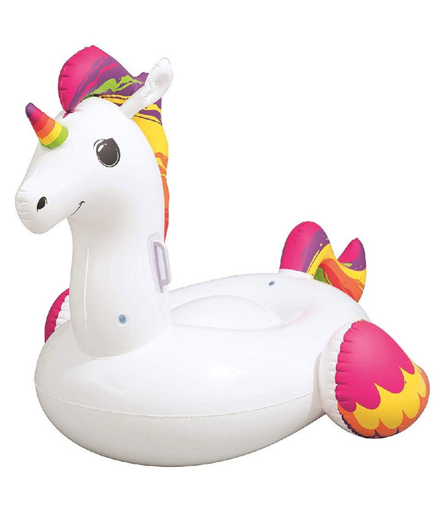 Unicorno Fashion Luxury Cavalcabile Gigante 150 X 117 Cm Cavallo Arcobaleno         