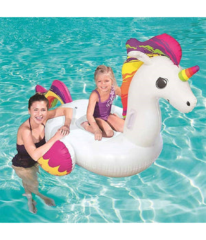 Unicorno Fashion Luxury Cavalcabile Gigante 150 X 117 Cm Cavallo Arcobaleno         