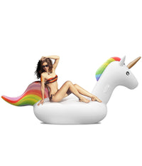 Unicorno Gonfiabile Gigante Isola Materassino Mare Piscina Maxi 224x164 Cm         