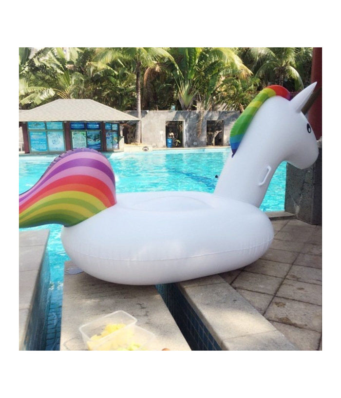 Unicorno Gonfiabile Gigante Isola Materassino Mare Piscina Maxi 224x164 Cm         