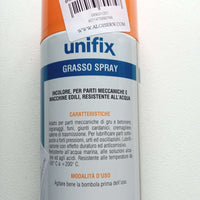 Unifix grasso incolore 400ml lubrificante spray atossico per parti meccaniche in movimento