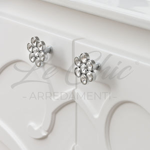 Mobile bagno sospeso completo Luxury con colonna - 90, Specchiera led rettangolare