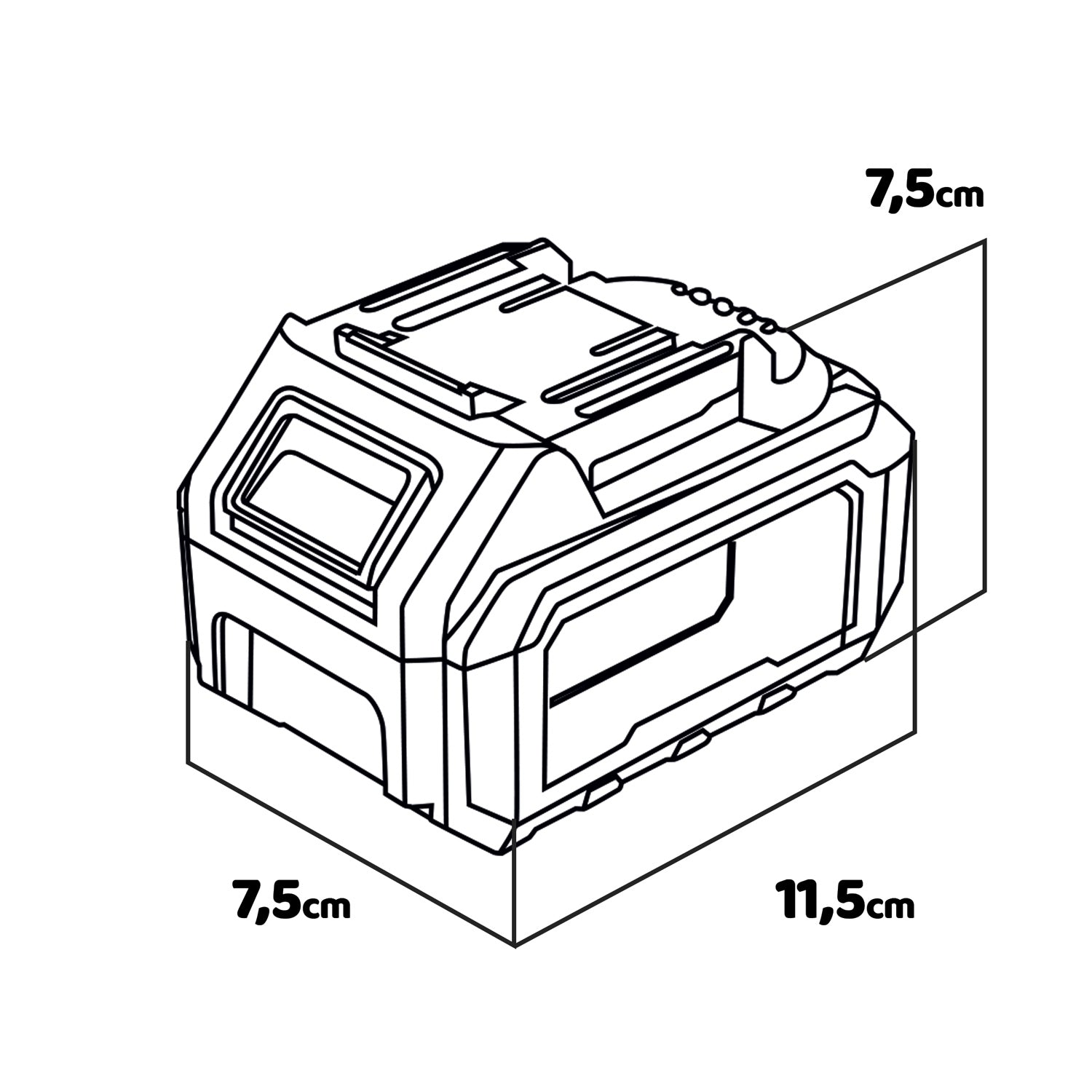 Unos 20 - Batteria 4Ah universale per utensili 20V Alfa Line