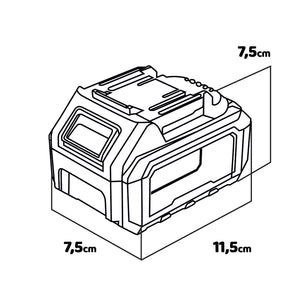 Unos 20 - Batteria 4Ah universale per utensili 20V Alfa Line