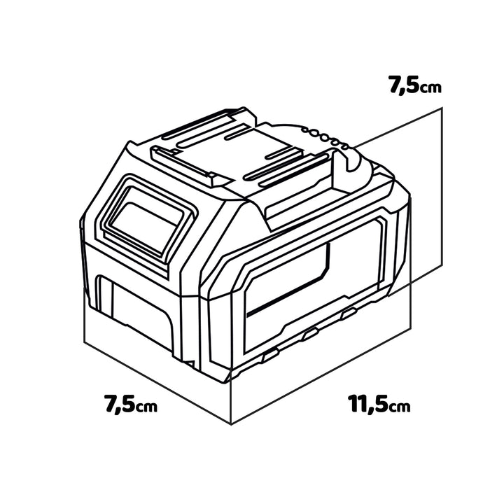 Unos 20 - Batteria 4Ah universale per utensili 20V Alfa Line