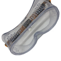 Maschera di protezione antiappannamento lenti con telaio in pvc leggero e flessibile.