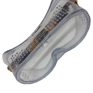 Maschera di protezione antiappannamento lenti con telaio in pvc leggero e flessibile.