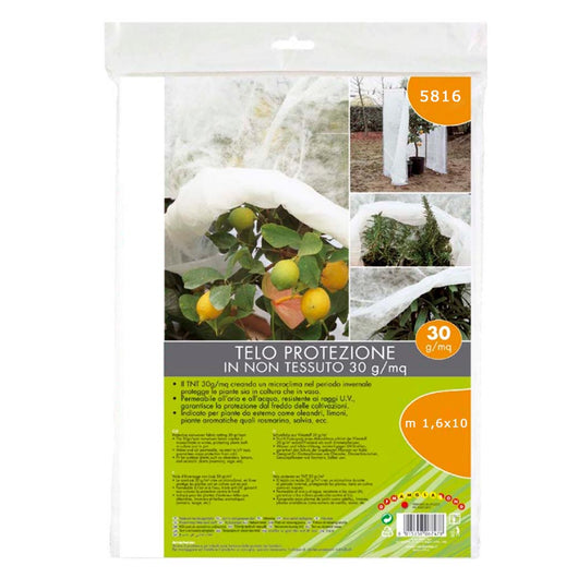 Telo velo di protezione per piante da esterno oleandri limoni piante aromatiche in tnt pesante 30 gr/mq metri 1,6x10