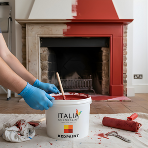 Redpaint idropittura acrilica per caminetti superlavabile e resistente