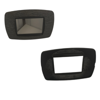 Master modo placca satinato grigio compatibili con supporti master modo *** numero posti 3 posti, confezione 1