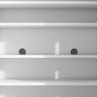 Mobile Scarpiera per 15-20 Paia di Scarpe, Ripiani Regolabili e Chiusura Ammortizzata, Bianco