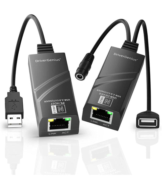 Usb 2.0 Extender Rj45 2 Posizioni Estensione Fino A 100m Velocità  480mbps Q-u102         