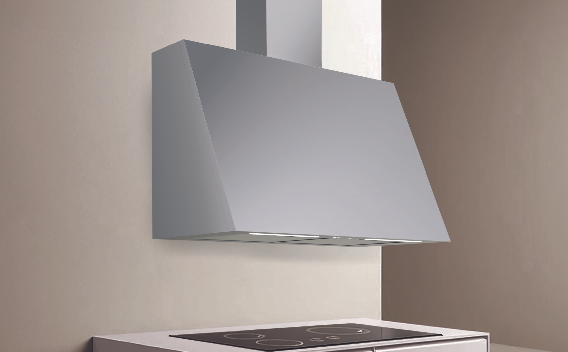 CAPPA WALL cm 90 - Inox - 800 m3/h