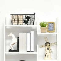 Libreria Moderna a 6 Livelli con 11 Scaffali Aperti per Studio e Soggiorno, 61x23x162.6 cm, Bianco