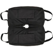 Base per Ombrellone a Sacco Riempibile con 50 kg di Sabbia,  in Plastica e tessuto Oxford, 50x25x18 cm, Nero
