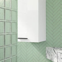 Armadietto Bagno da Parete con 3 Ripiani e Mensole Regolabili, 30x32x73 cm, Bianco