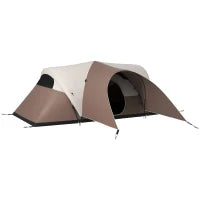 Tenda da campeggio familiare 5-6 persone impermeabile leggera ventilata con sacco trasportabile, 550L x 300l x 198H cm