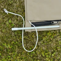 Copertura per Ombrellone Impermeabile, Copri Ombrellone da Giardino Antistrappo, Cachi Φ63 x 164cm