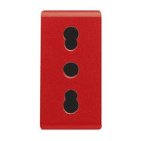 Presa bivalente rossa incasso gewiss gw20295 16a 2p+t linee dedicate
