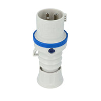 Spina mobile diritta industriale blu 2p+t 16a monofase 220v ip44 gw60004h