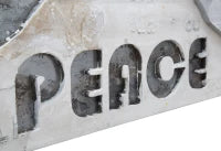 Dipinto Su Tela Peace Cm 120X3X60