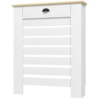 Copritermosifone in MDF con Cassetto 78x19x95,5 cm Bianco