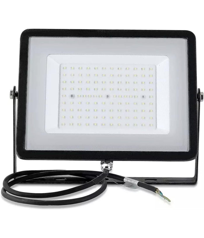 V-tac Faro Faretto Led Smd 10w 20w 30w 50w 100w Slim Da Esterno Ip65 Colore Nero  -bianco Freddo-50 Watt      