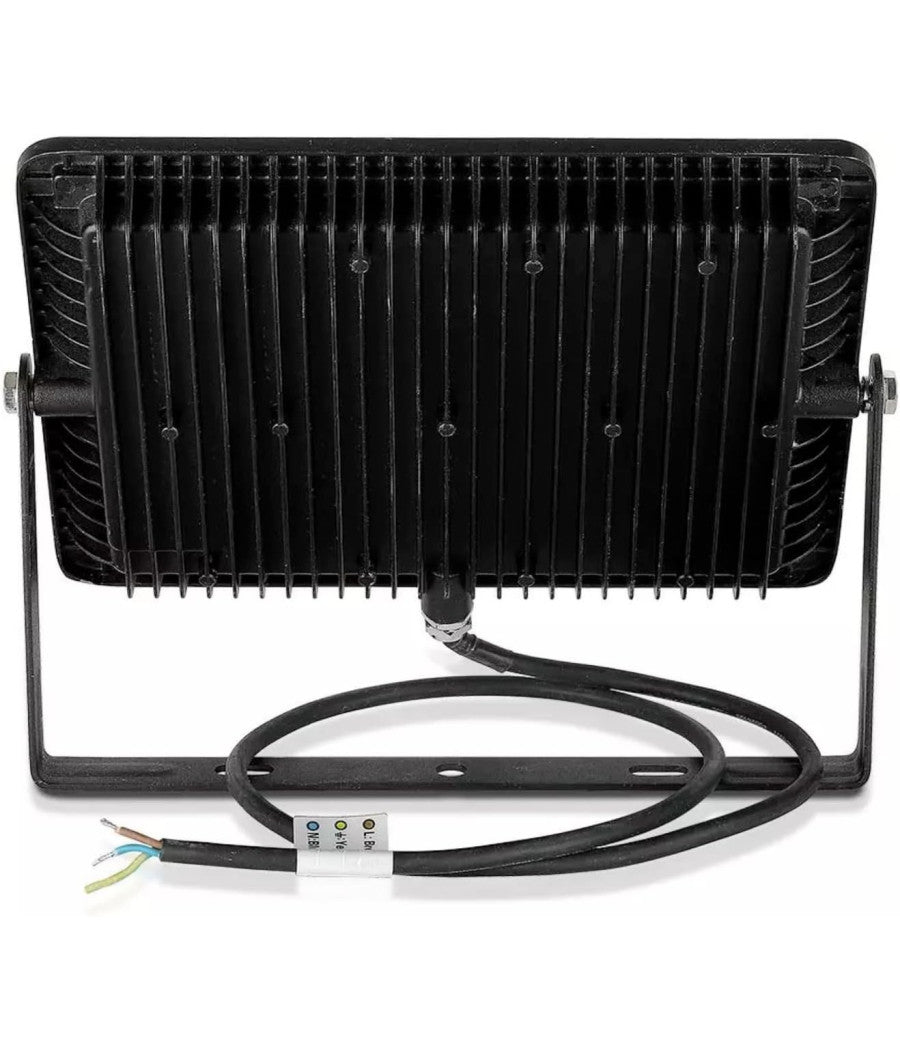 V-tac Faro Faretto Led Smd 10w 20w 30w 50w 100w Slim Da Esterno Ip65 Colore Nero  -bianco Naturale-30 Watt      