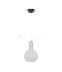 V-tac Vt-7205 Lampadario A Sospensione In Vetro Con Portalampada E27         