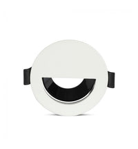 V-TAC VT-884 PORTAFARETTO ORIENTABILE ROTONDO SEMICERCHIO DA INCASSO PER LAMPADINE GU10 E GU5.3 COLORE BIANCO - SKU 8599 - V-TAC
