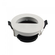 V-TAC VT-884 PORTAFARETTO ORIENTABILE ROTONDO SEMICERCHIO DA INCASSO PER LAMPADINE GU10 E GU5.3 COLORE BIANCO - SKU 8599 - V-TAC
