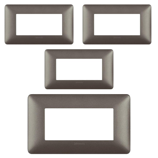 Bticino matix placca 4 posti tecnopolimero colorata am4804 pezzi 4 *** colore avorio, confezione 1