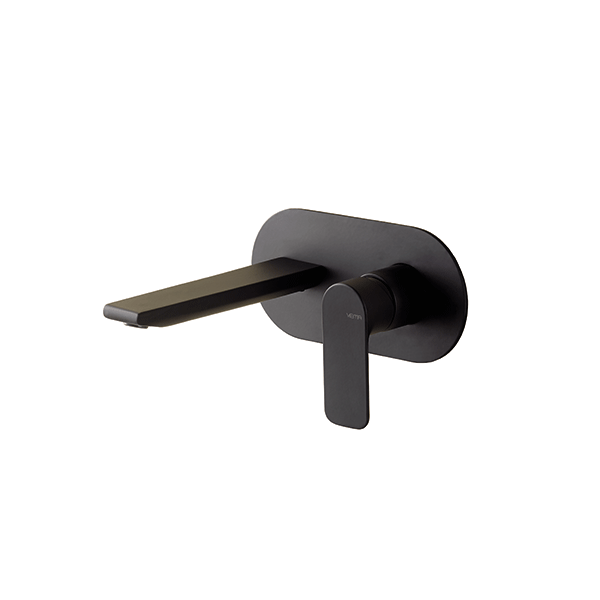 Miscelatore lavabo a parete Vema SLATE V14050 Nero Opaco