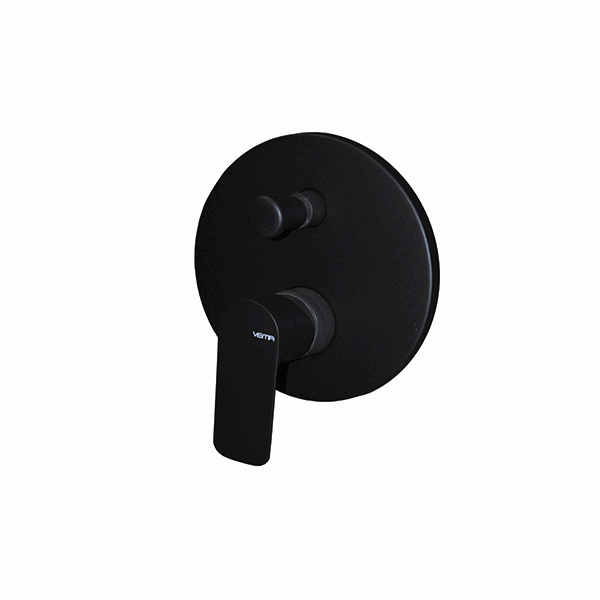 Miscelatore doccia incasso con deviatore Vema SLATE V14140 Nero Opaco