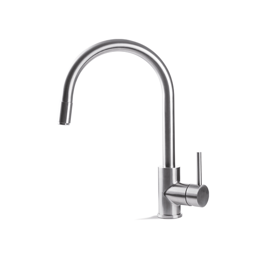 Miscelatore per lavello da cucina acciaio inox Vema TIBER STEEL KITCHEN V18040 Satinato