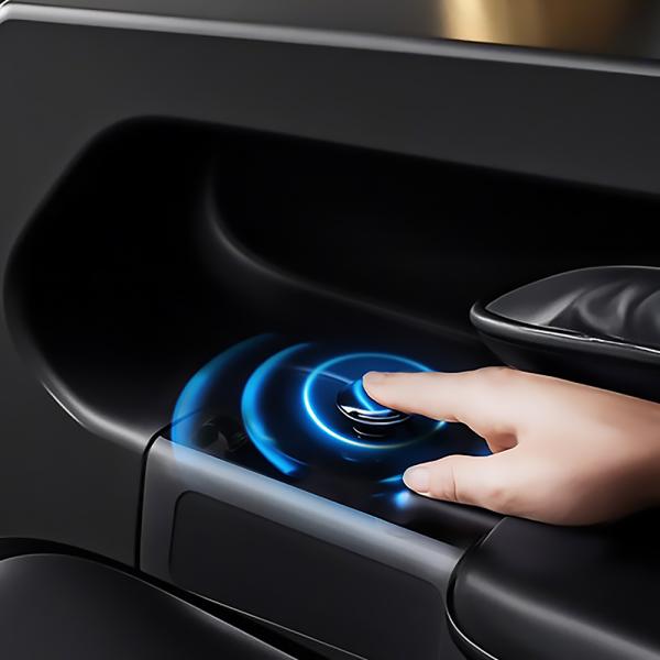 Poltrona massaggiante full body con riscaldamento, guida SL, Bluetooth, Nero