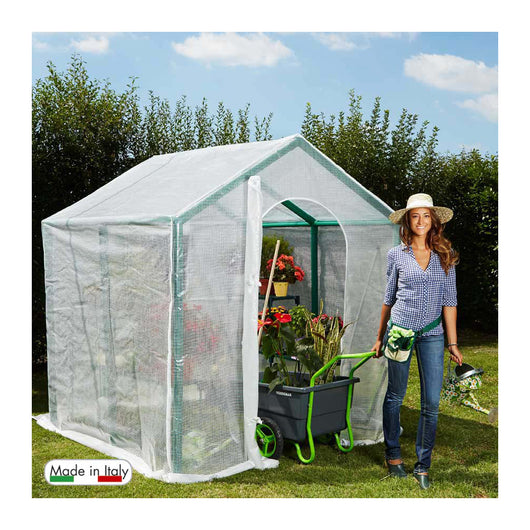 Serra da giardino a casetta vesta