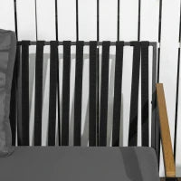 Set da Giardino da 4 Pezzi per 4 Persone con Divano a Due Posti, Poltrone e Tavolino, 8 Cuscini, Nero e Grigio Scuro