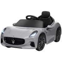 Macchina per Bambini 12V Maserati Gran Turismo Folgore con Telecomando, Età 3-5 Anni, Grigio