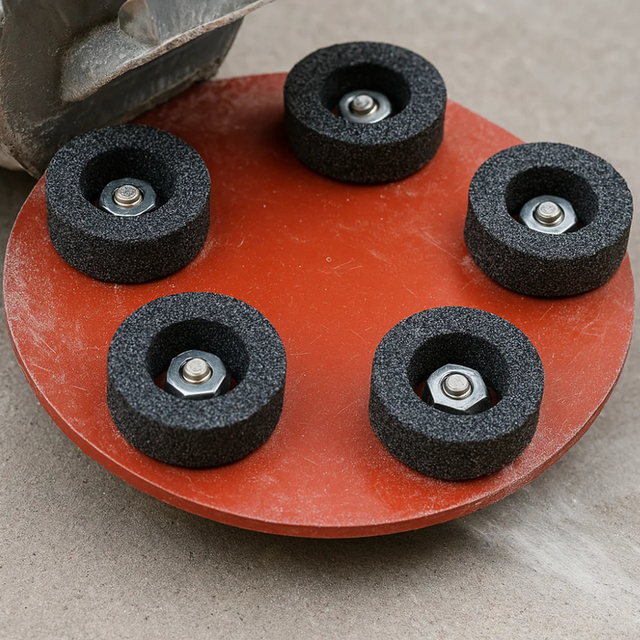 Disco abrasivo 5 mole carburo silicio maxititina abrasione levigatura