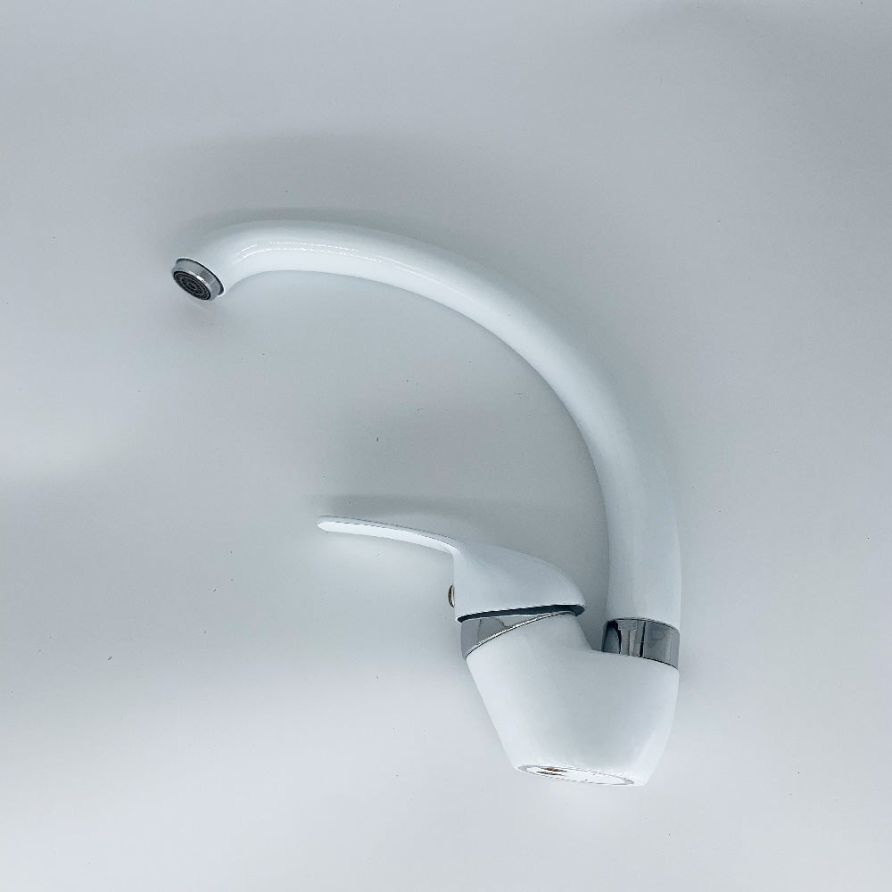 Miscelatore cucina per lavello bianco rubinetteria serie sei