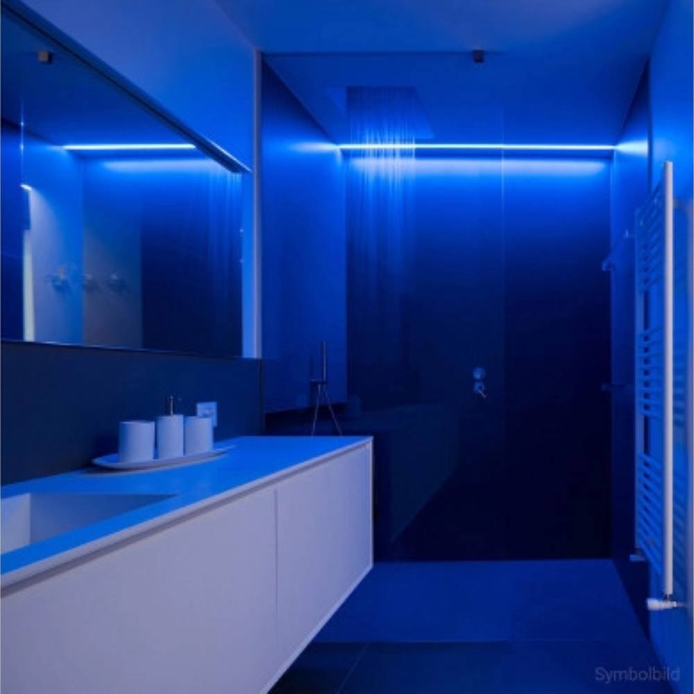 Striscia led optonica 2835 professionale 12v impermeabile ip54 5m dimmerabile *** colore blu, confezione 1