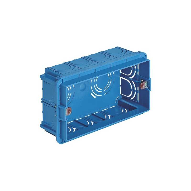 V71304 Scatola da Incasso Rettangolare Unificata 4 Moduli Azzurro