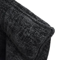 PAZZO DESIGN Sedia Gastone Nero set da 2 sedie con rivestimento in tessuto e gambe in metallo