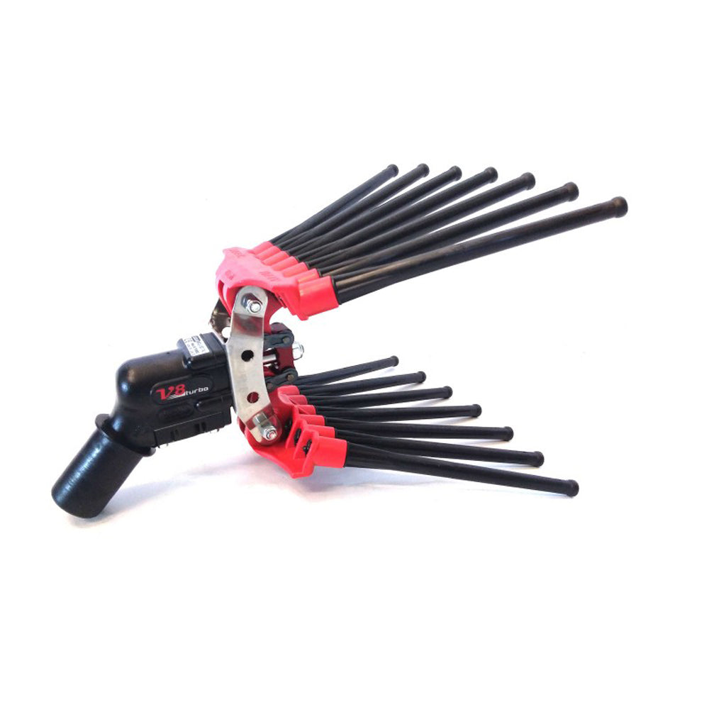 PETTINE PNEUMATICO DOPPIO RICAMBIO ABBACCHIATORE V8 TURBO LISAM