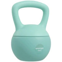 Kettlebell 6 kg con impugnatura antiscivolo 19 x 19 x 28 cm Verde