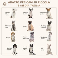 Cuccia per Cani Imbottita con Cuscino e Bordi Rialzati, Rivestimento in Tessuto, 85x85x35cm, Grigio