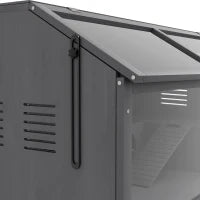 Gabbia per Piccoli Animali, per Roditori, in Legno di Pino, 100 cm x 52 cm x 50 cm, Grigio