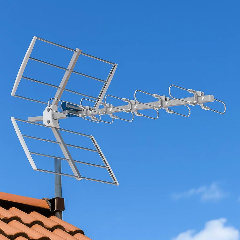 Maxital top21-5g antenna uhf direttiva 7 elementi 14,5 dbi con connettore f