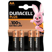 Duracell plus aa mn1500b4 batterie alcaline 1 5v confezione 4 pezzi